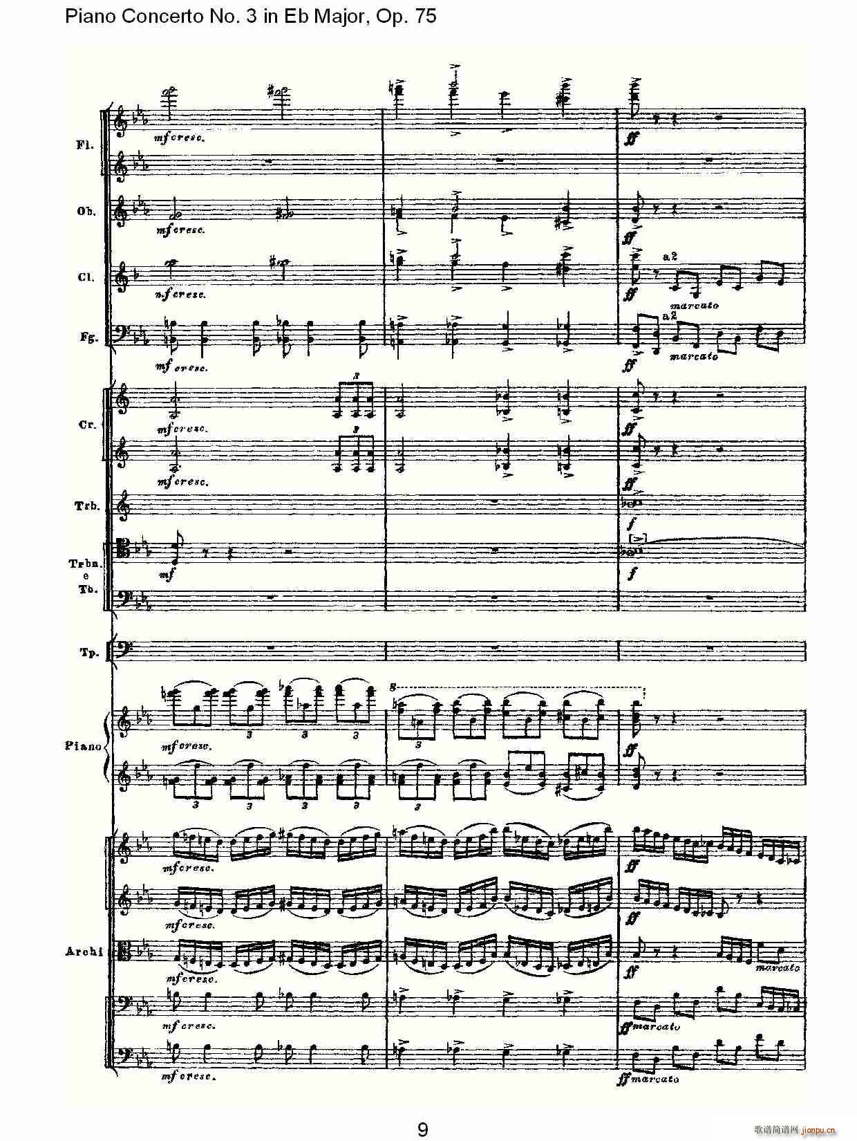 Piano Concerto No.3 in Eb Major,Op.75（Eb大调第三钢琴协奏曲）_彼得・伊利奇・柴可夫斯基9