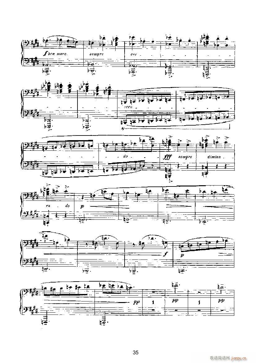 滑稽曲6（四手联弹） 键盘类 钢琴_马克斯.雷格尔3