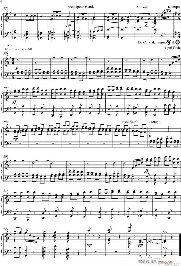 德沃夏克第8交响曲第3乐章_德沃夏克4