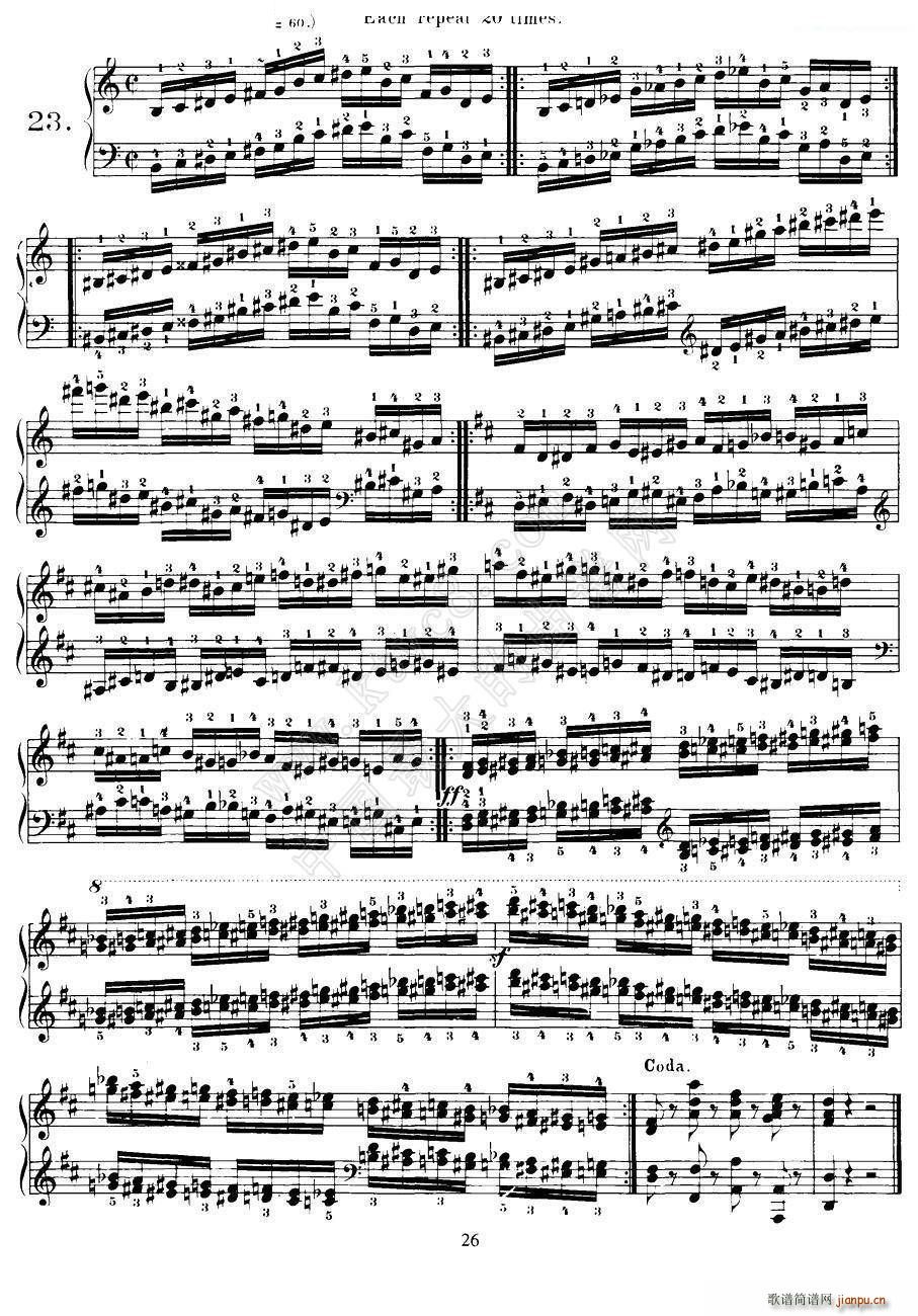 Czerny - 40 Daily Exerci Op 337（20―25）（40首日常训练曲）4
