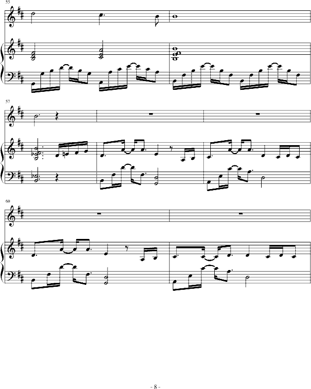 Time after time-弹唱-钢琴谱(钢琴曲)-仓木麻衣8