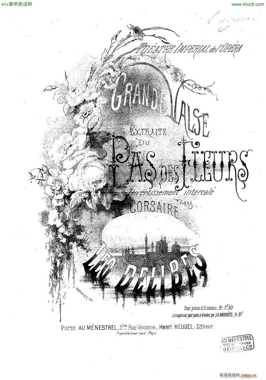 Delibes Grande valse du Pas des fleurs1