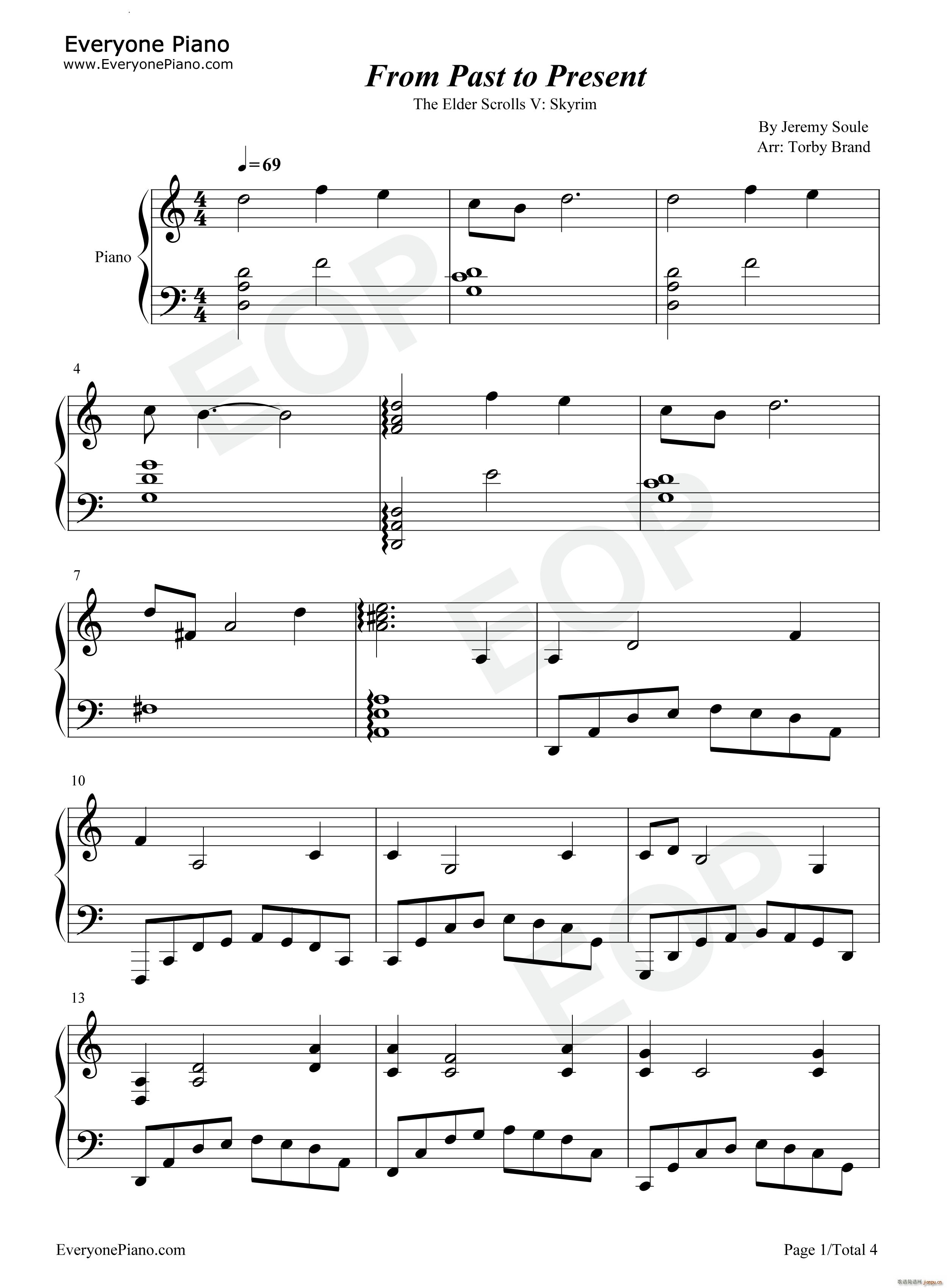 From Past to Present上古卷轴5天际BGM_Jeremy Soule1