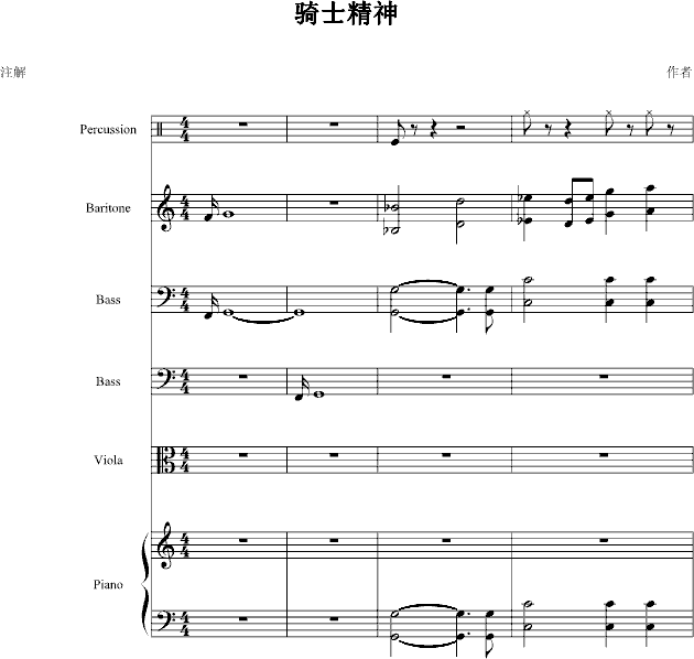 骑士精神-钢琴谱(钢琴曲)-蔡依林1