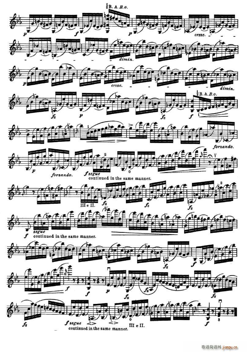 24首小提琴练习曲之193