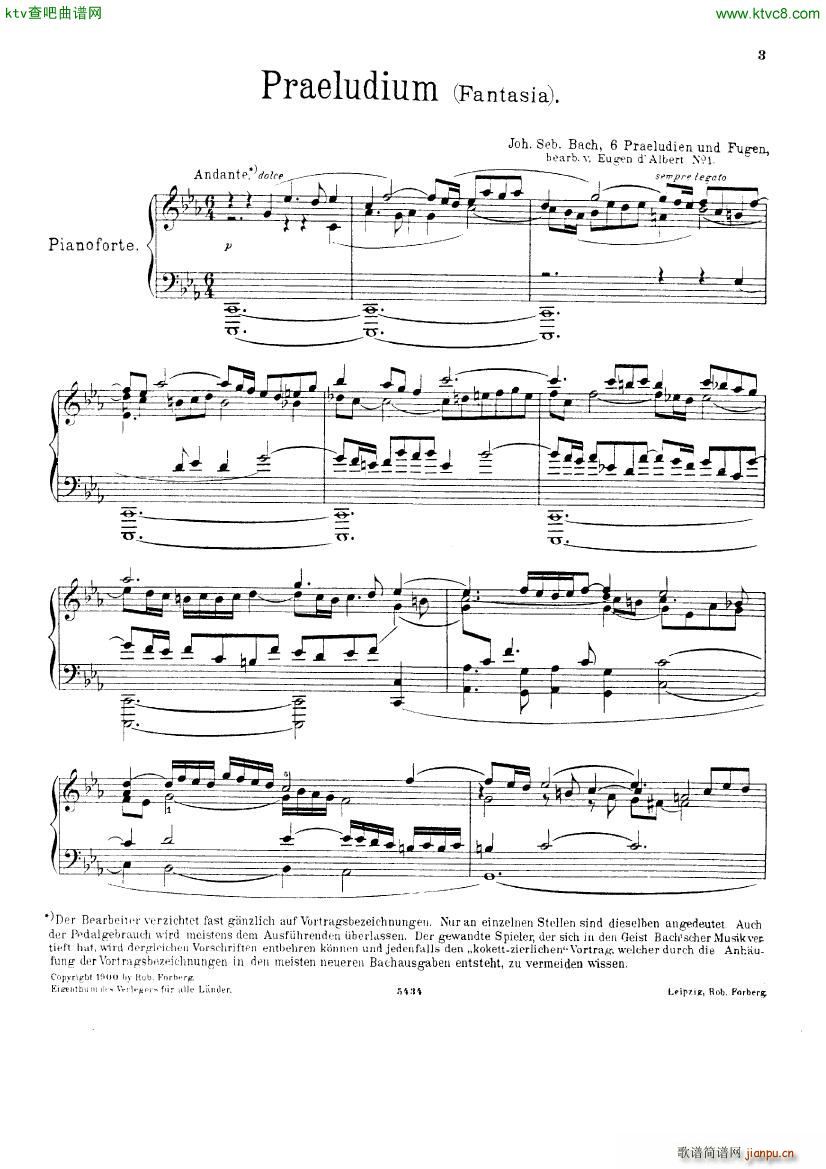 Bach D Albert Prelude and fugue in c minor2