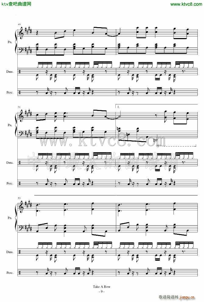 Take a Bow Piano Drums_Rihanna9