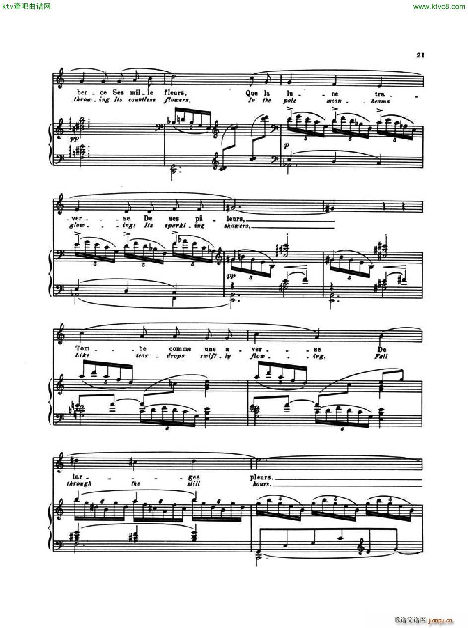 Debussy Poèmes de Baudelaire 3 Le Jet d Eau6