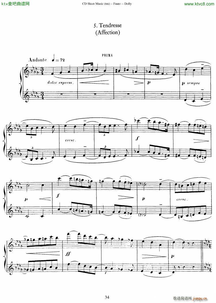 Fauré op 56 Dolly Suite35