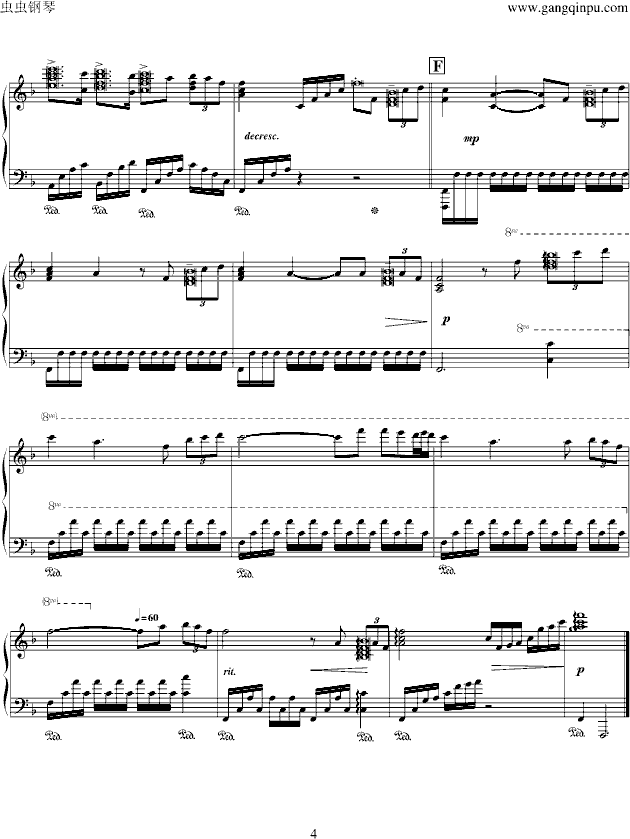 火之战车-钢琴谱(钢琴曲)-范吉利斯-Vangelis4