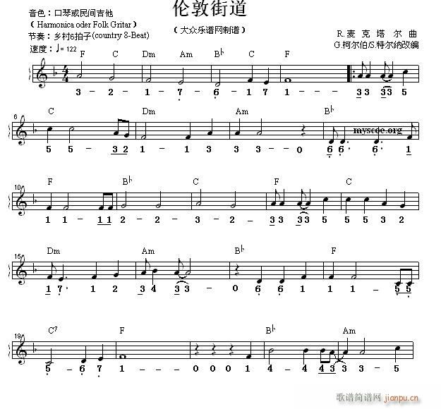世界名曲双谱式 伦敦街道1