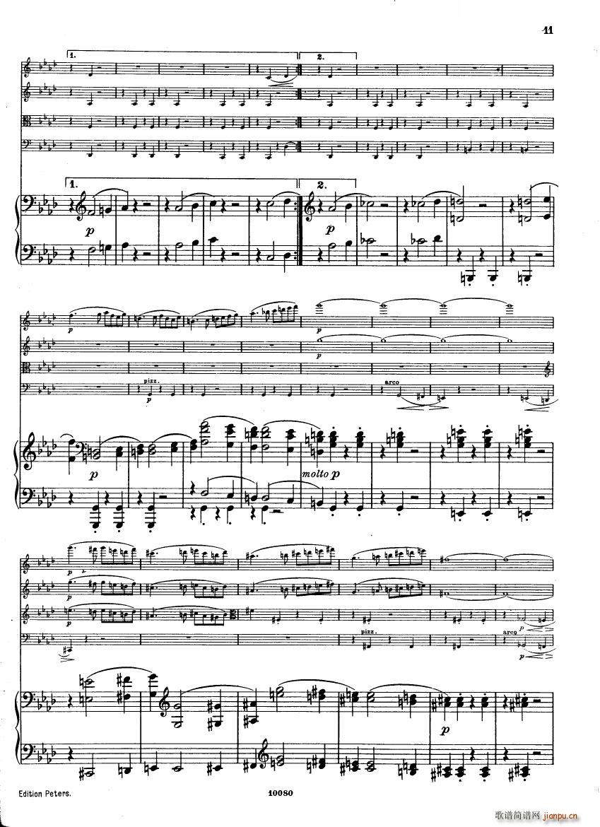 Brahms op 34 Piano Quintet f-minor score（一）10