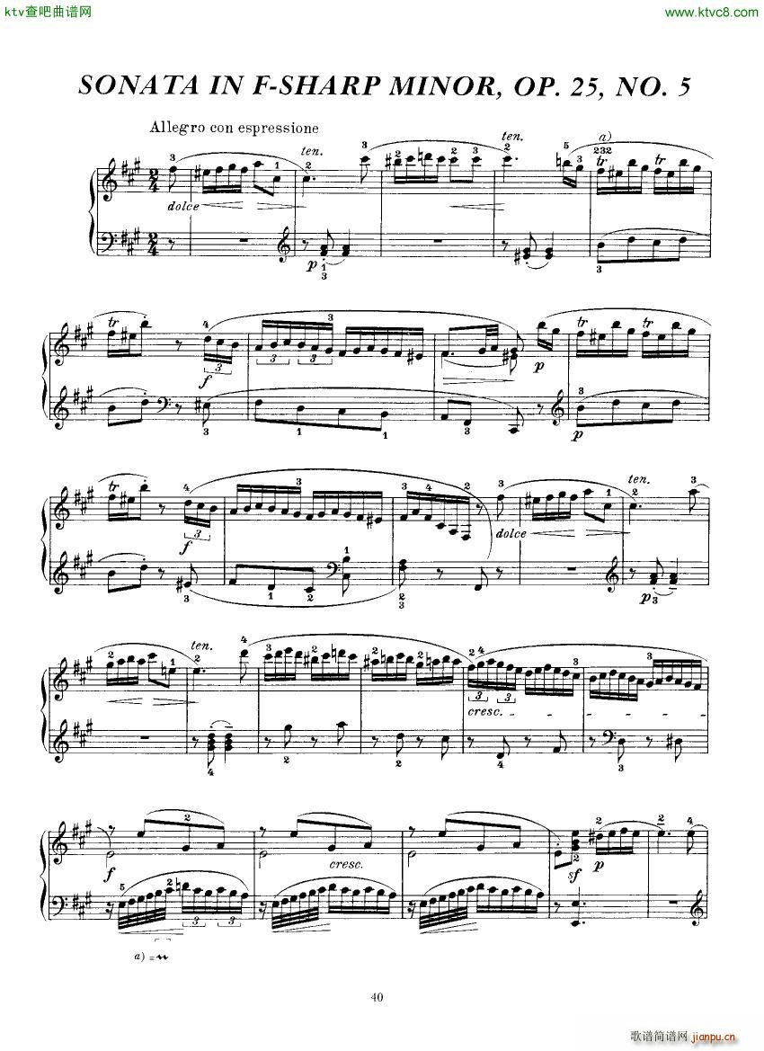 Clementi 25 5 Sonata Fsharp minor1