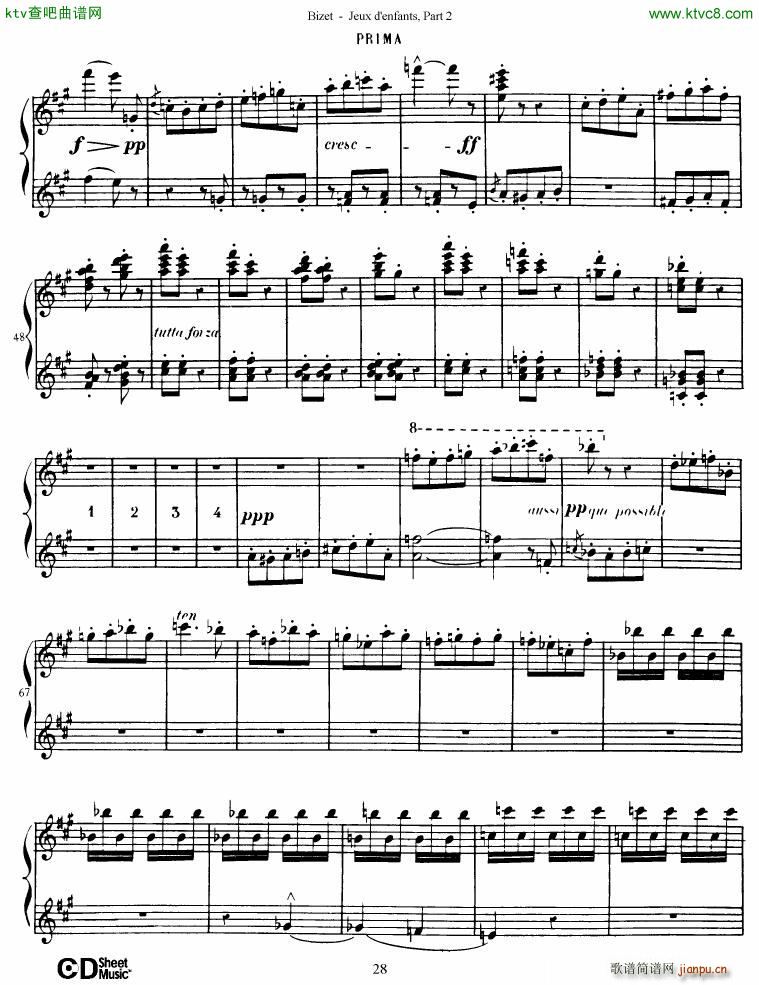 Bizet Jeaux d Enfants Part II29