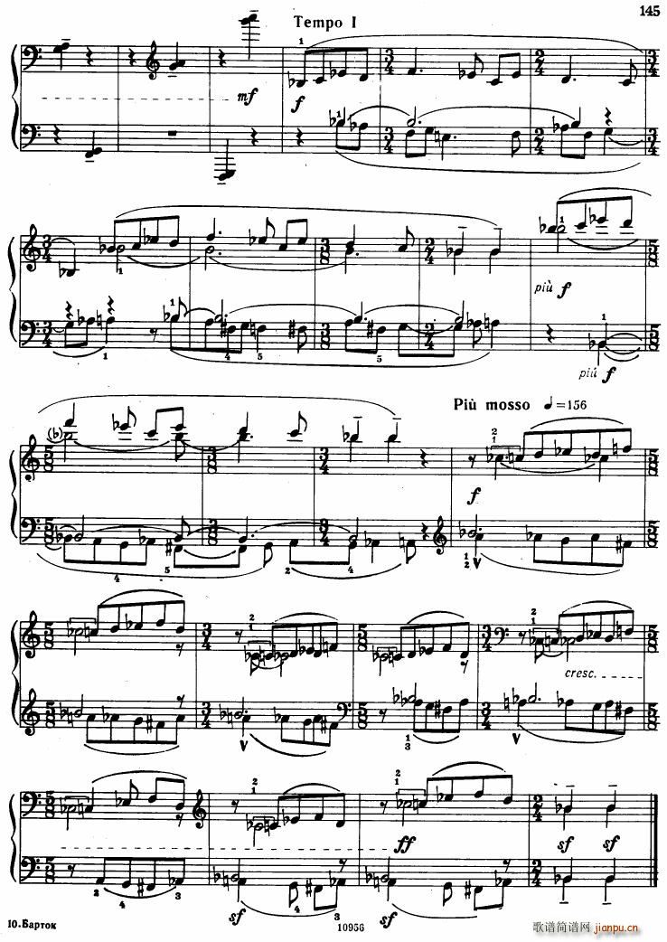 Bartok SZ 107 Mikrokosmos for Piano 140 1536