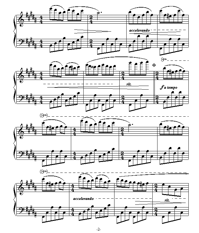 爱的旋律-钢琴谱(钢琴曲)-克莱德曼2