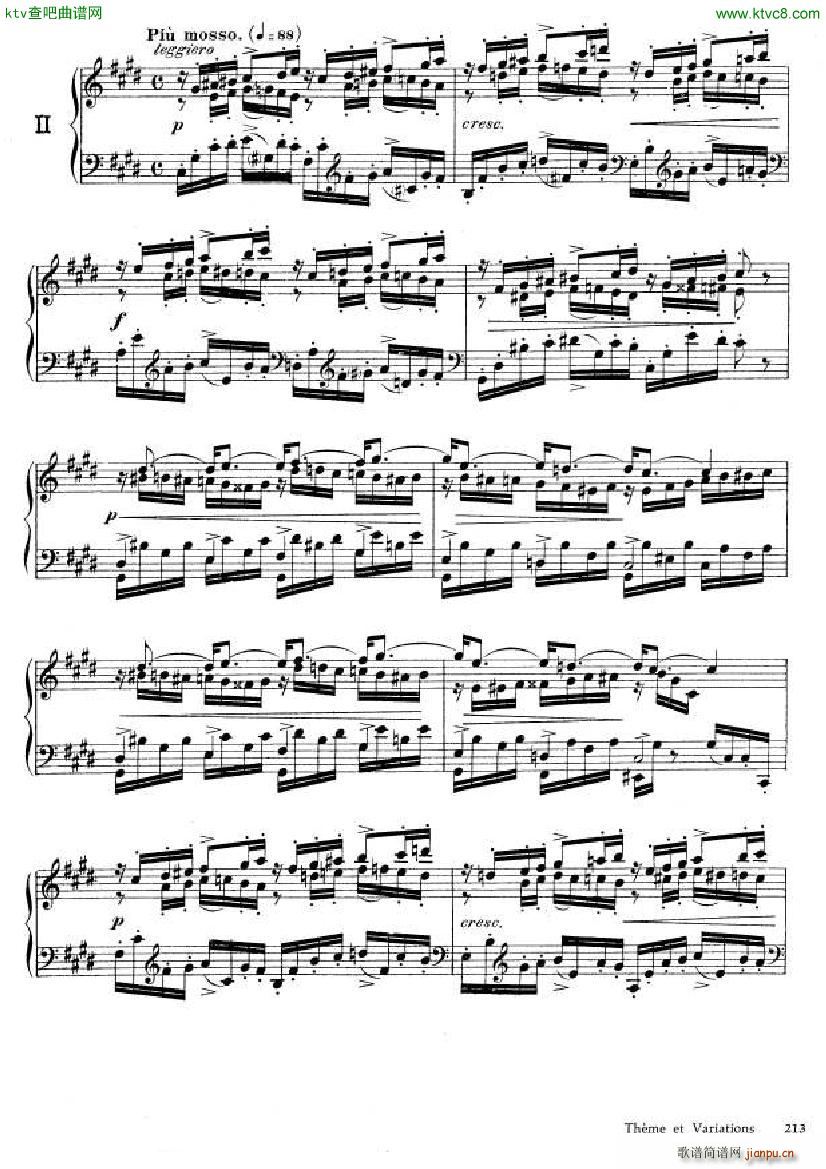 Fauré Theme et variations opus 733