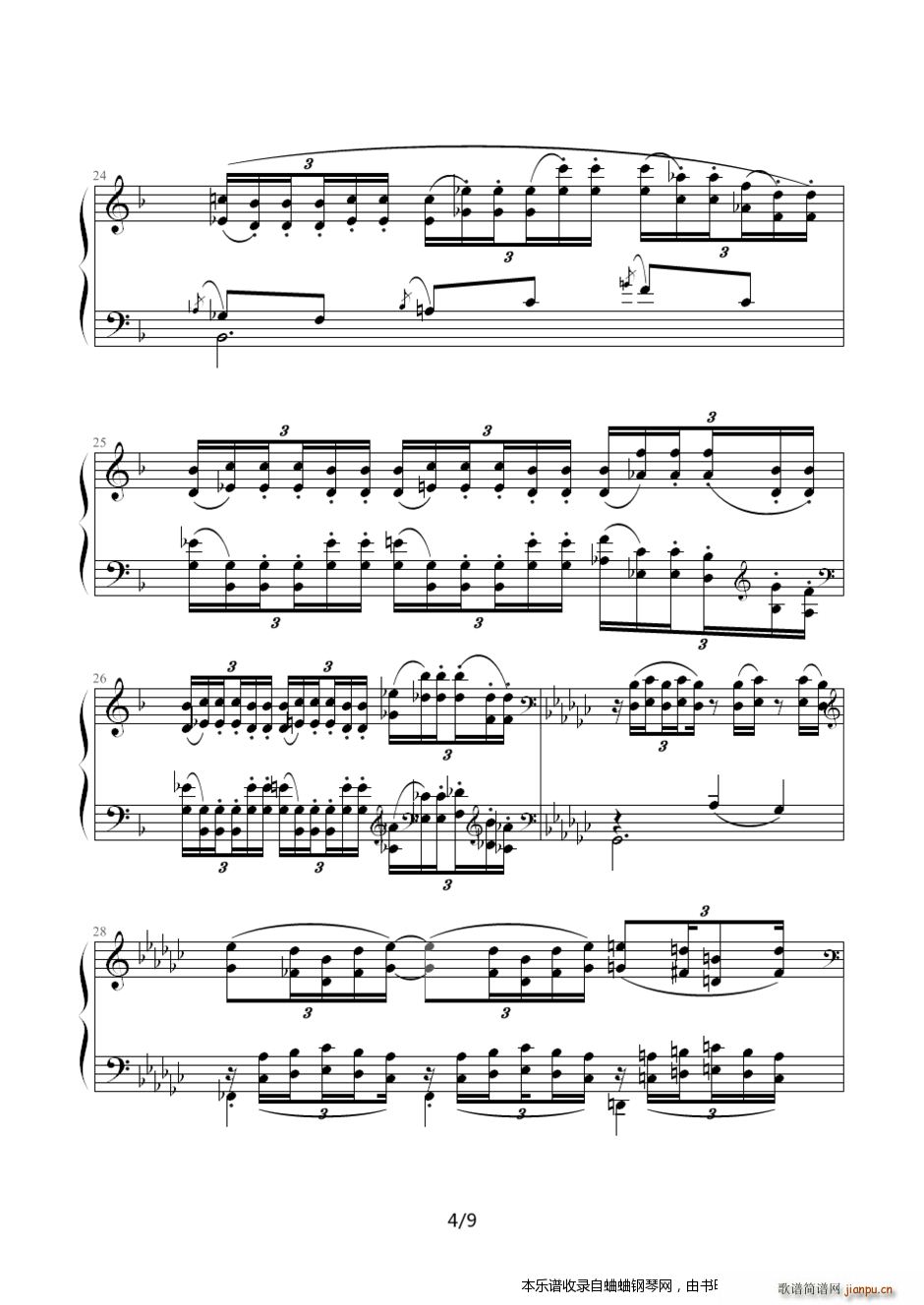 德彪西?六度练习曲4