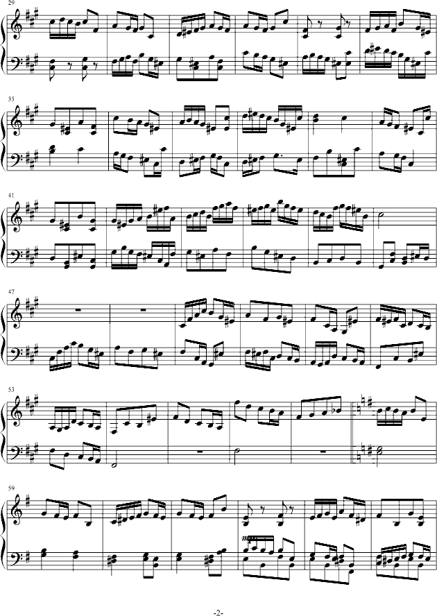 Fugue in E minor-钢琴谱(钢琴曲)-舍勒七世2