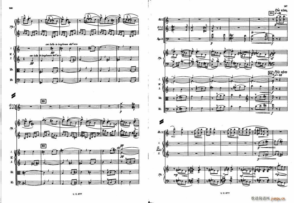 Bartok SZ 83 Piano Concerto No1 Full Score 二33