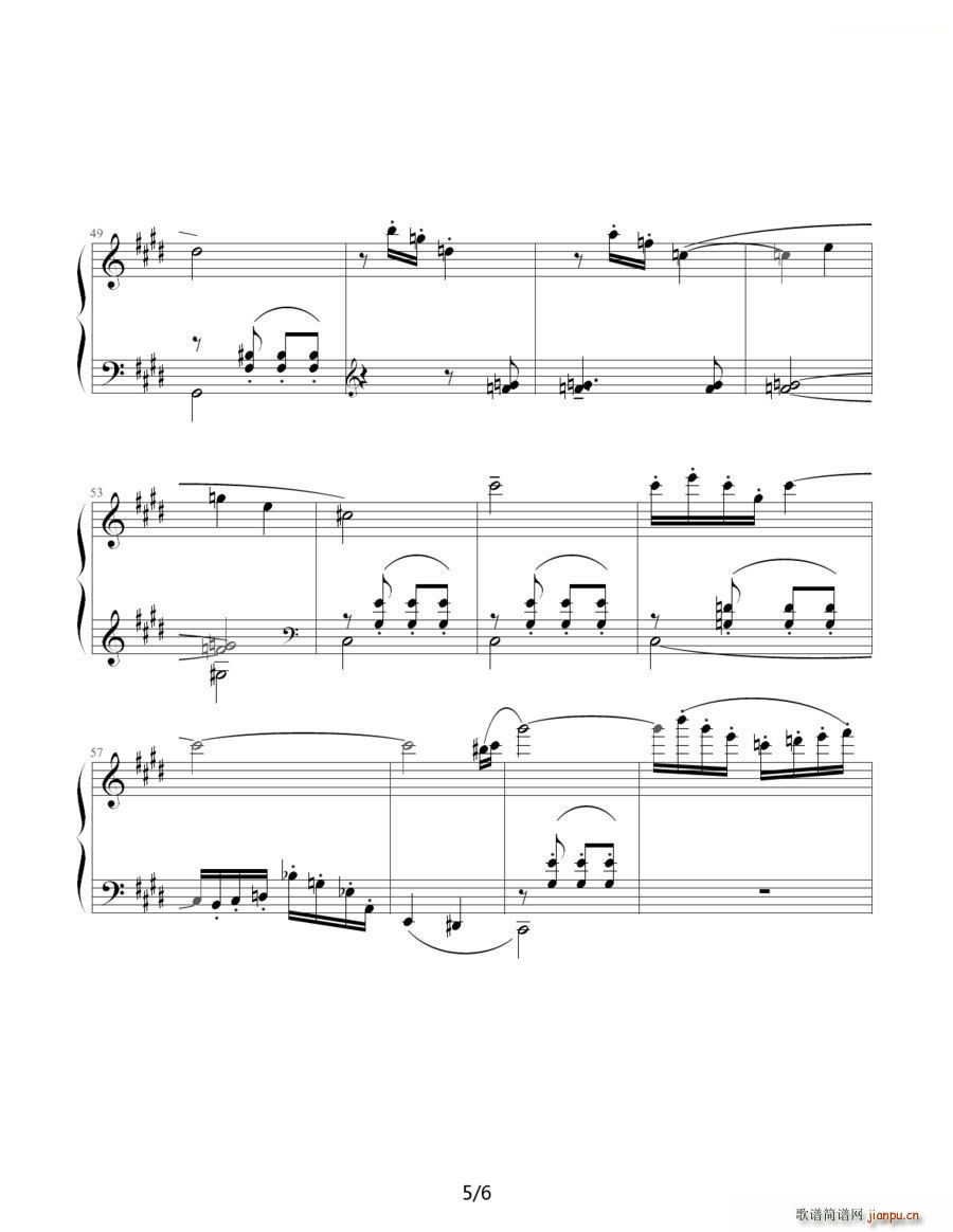肖斯塔科维奇―前奏曲（10） 升c小调5