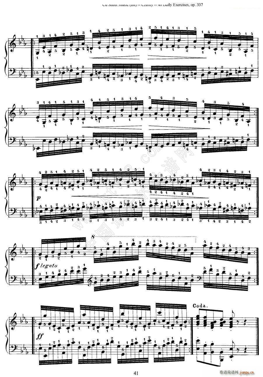 Czerny - 40 Daily Exerci Op 337（31―35）（40首日常训练曲）6