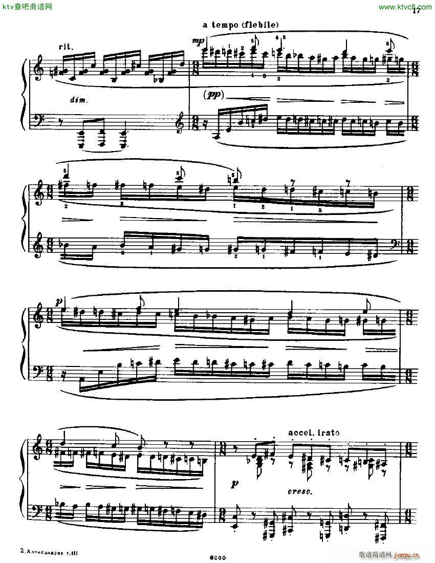 Anatoly Alexandrov Opus 12 Sonata no 215