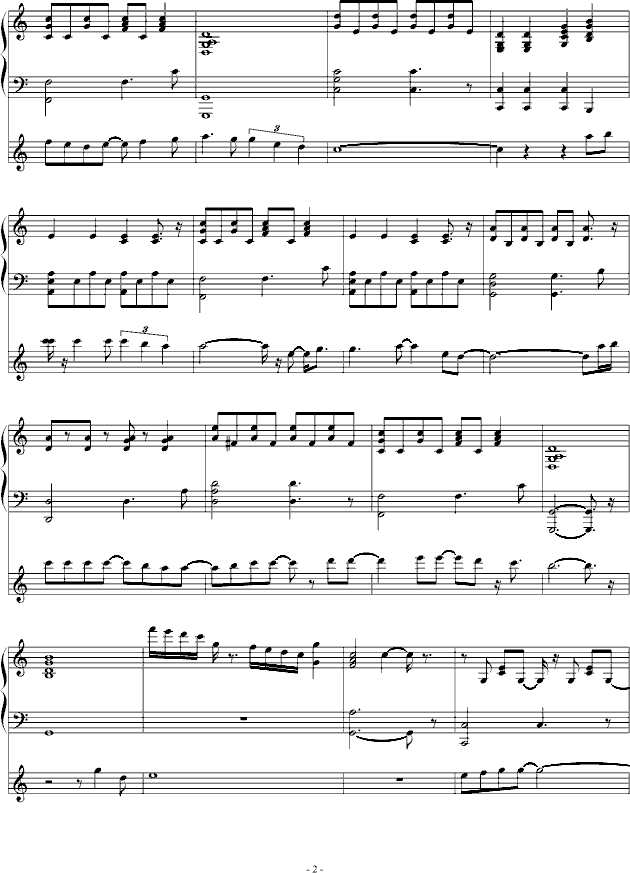 秋意恋情-钢琴谱(钢琴曲)-陈宇��2