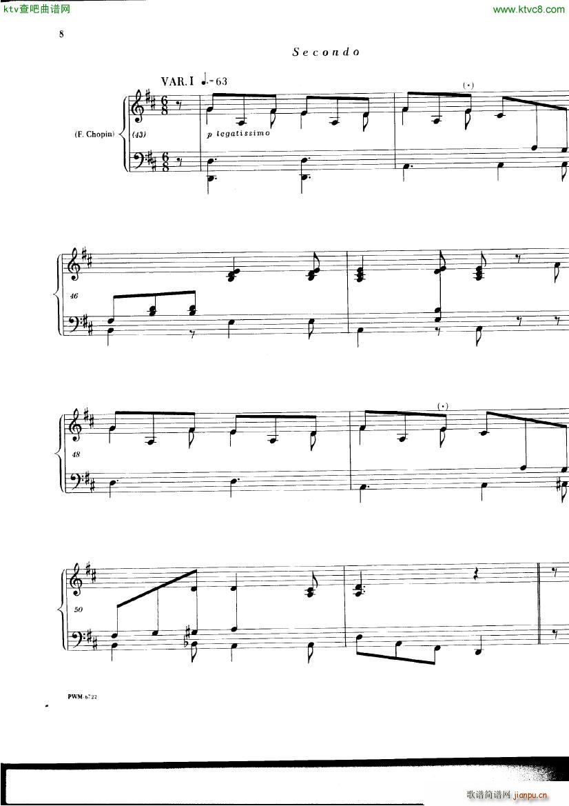 Chopin ekier variations in D6