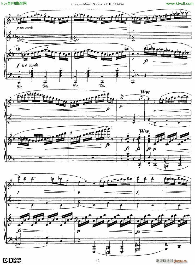 Grieg Sonata K 533 Mozart 2nd Piano Grieg42