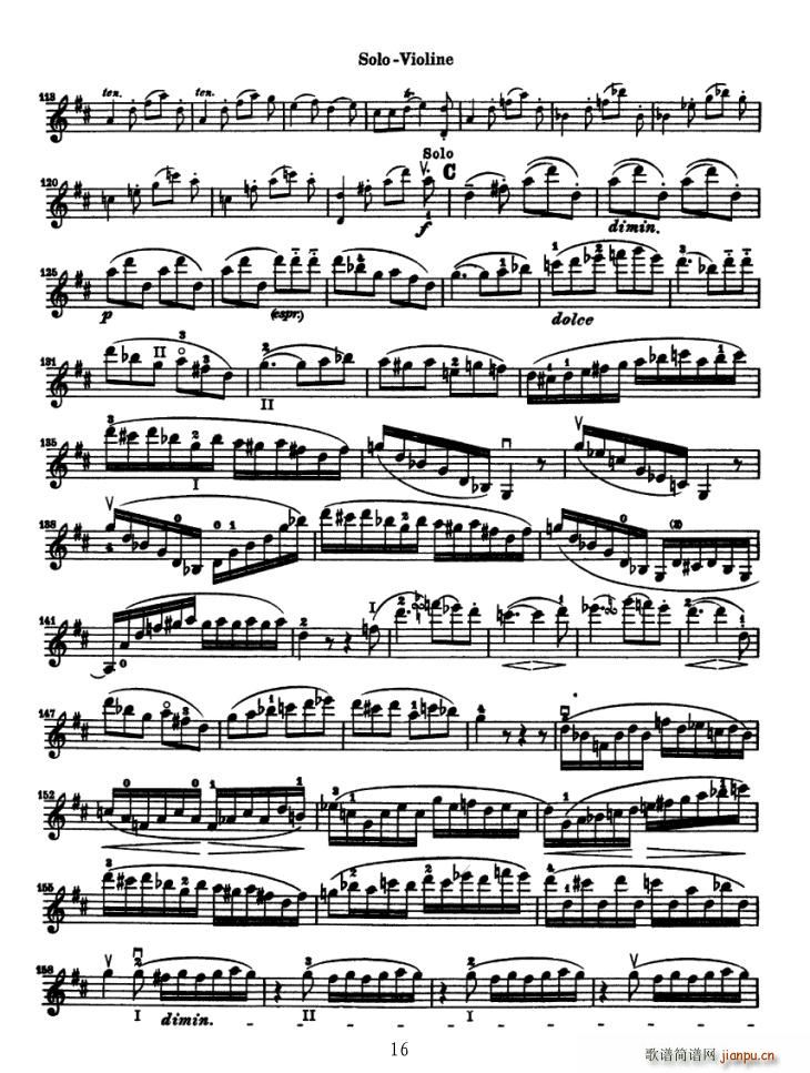 Konzert fur Violine（贝多芬小提琴协奏曲）16