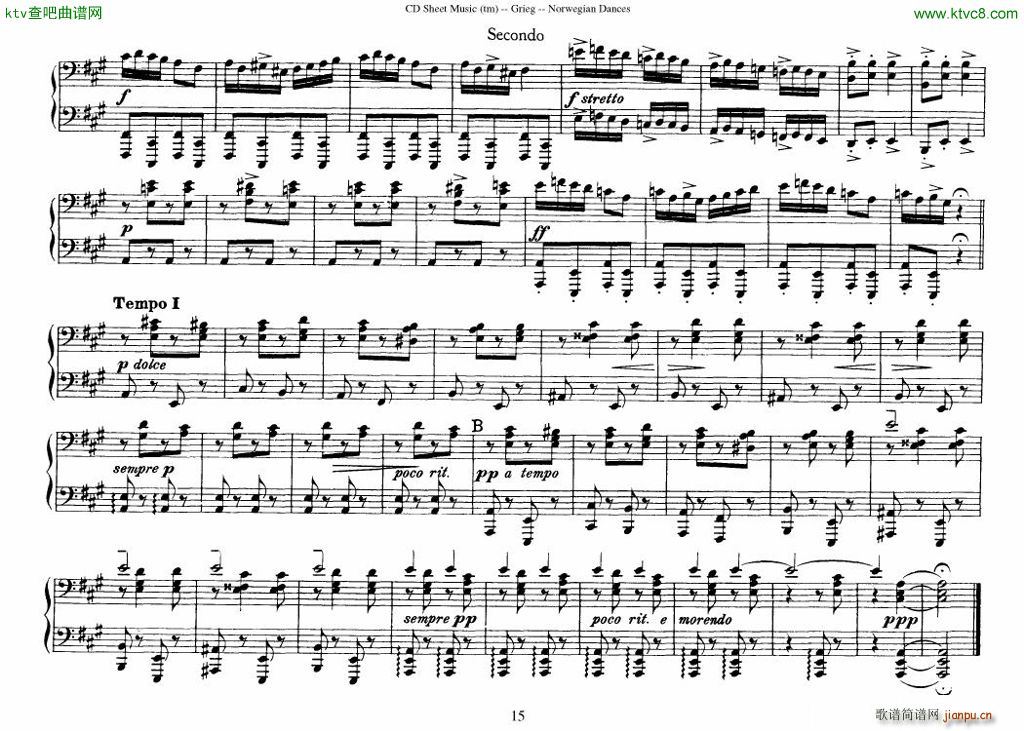 Grieg Norwegian Dance Op 35 1 4 Duet15