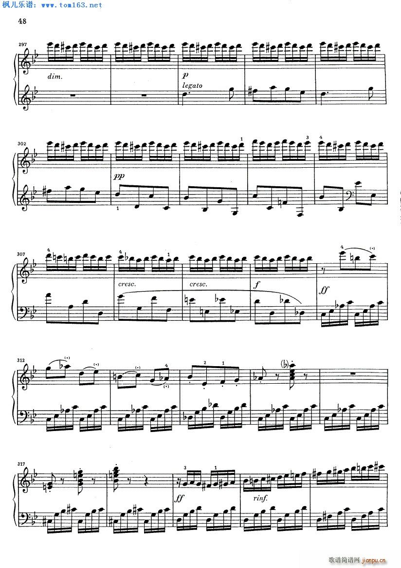 克莱门蒂g小调钢琴奏鸣曲 三6
