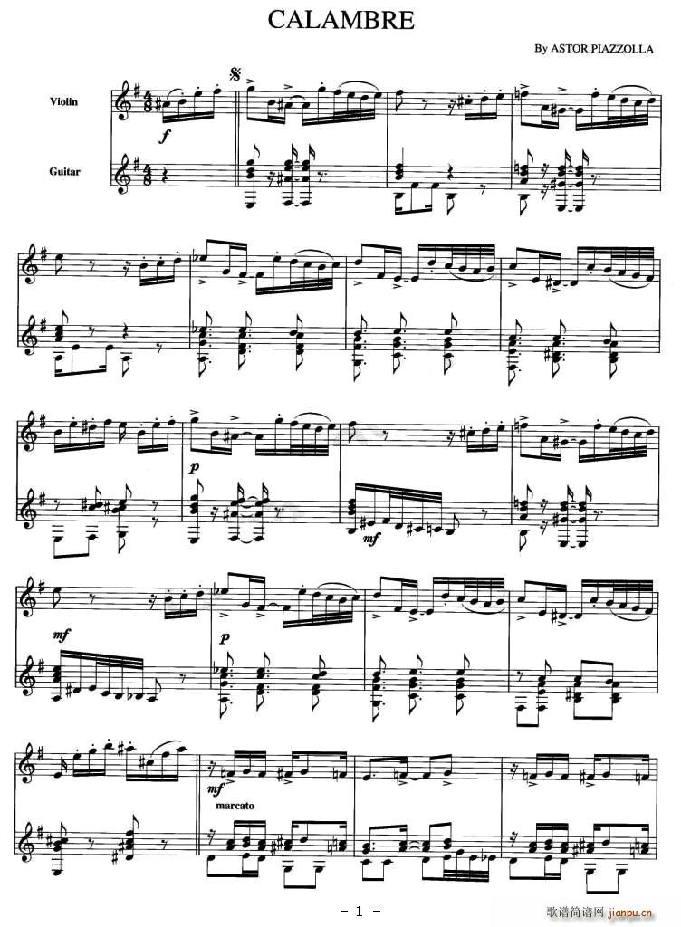 CALAMBRE（小提琴+吉他）1