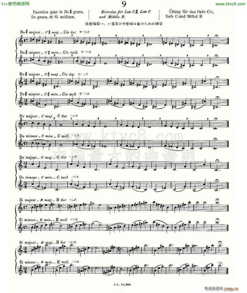 初级练习之9 Alphonse Ludec Debutant Flutiste1