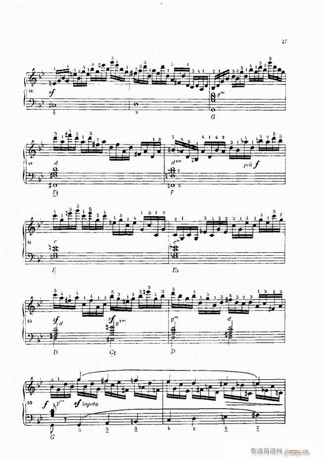 车尔尼手风琴练习曲集 Ⅳ27