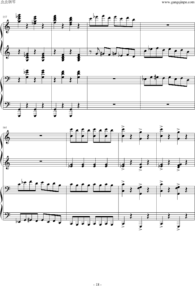 逆鳞狂想曲-钢琴谱(钢琴曲)-世界名曲18