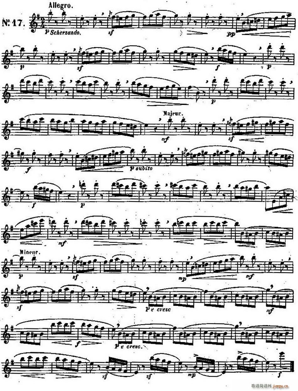 二十首练习曲作品131号(NO 17)1