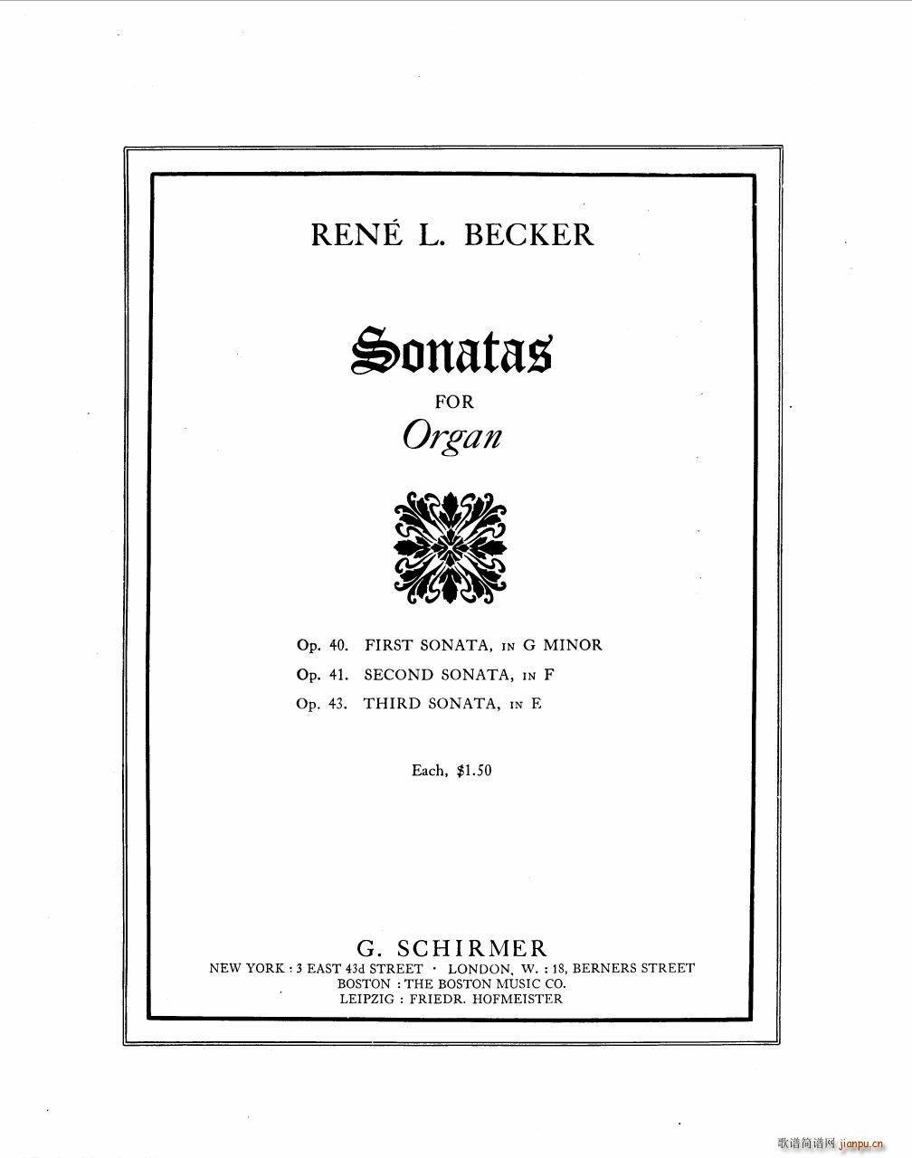 Becker Reme op 43 Sonate 33