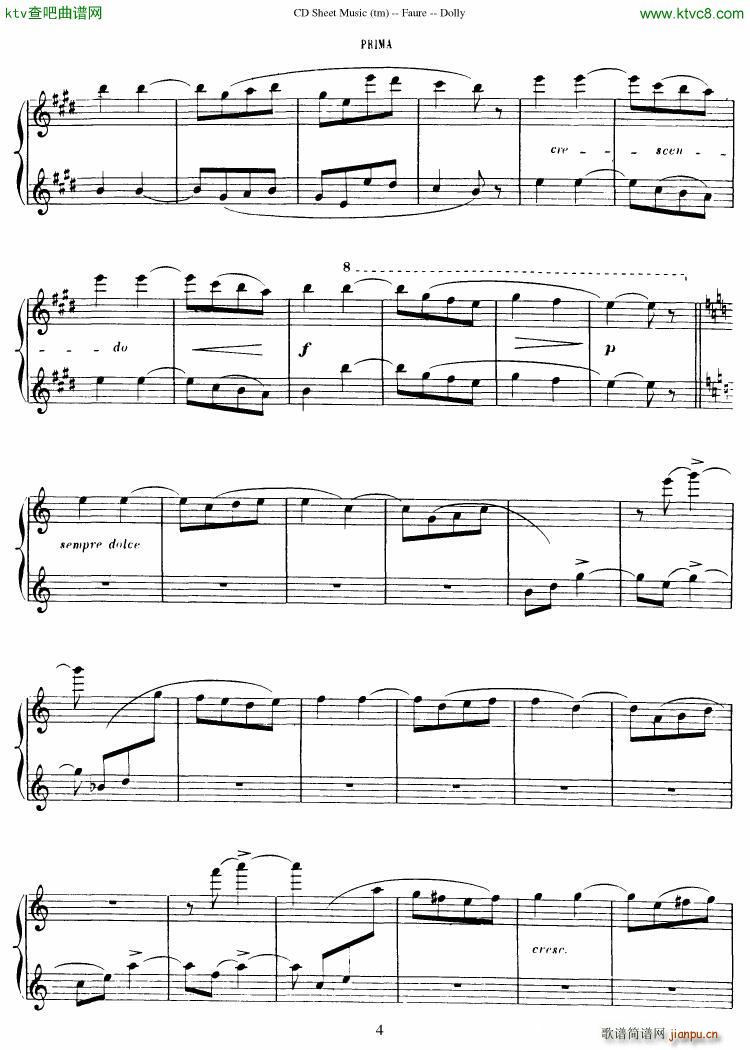 Fauré op 56 Dolly Suite5