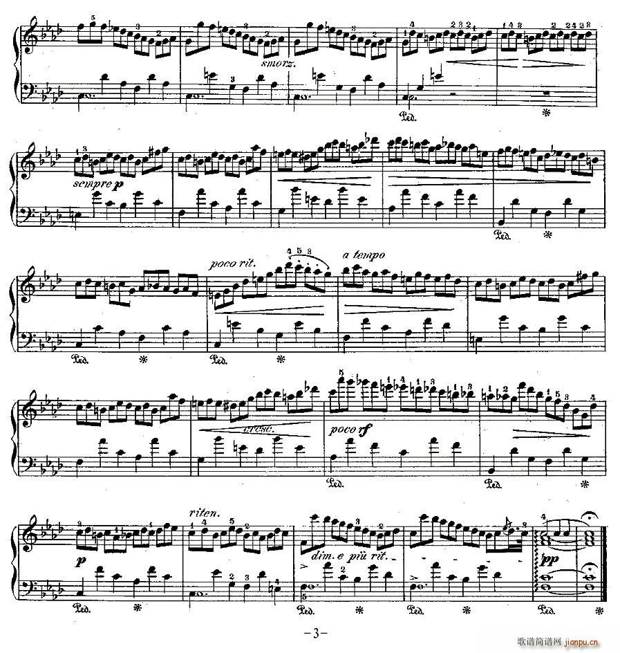 肖邦钢琴练习曲，Op.25之二3