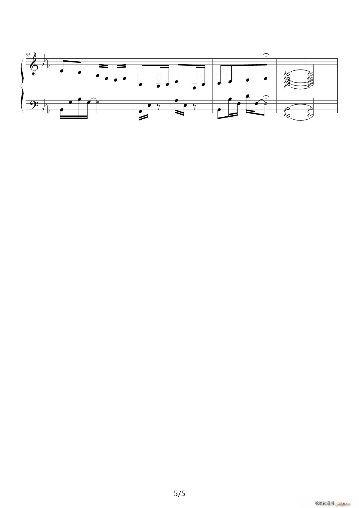 夜的钢琴曲 修改版 降E调5