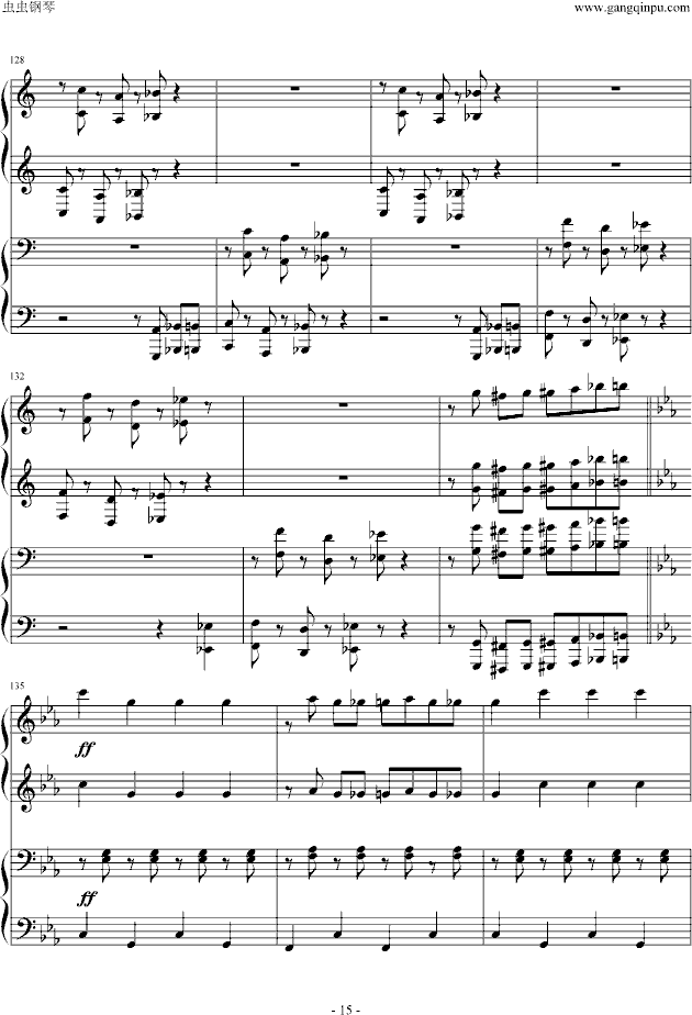 逆鳞狂想曲-钢琴谱(钢琴曲)-世界名曲15