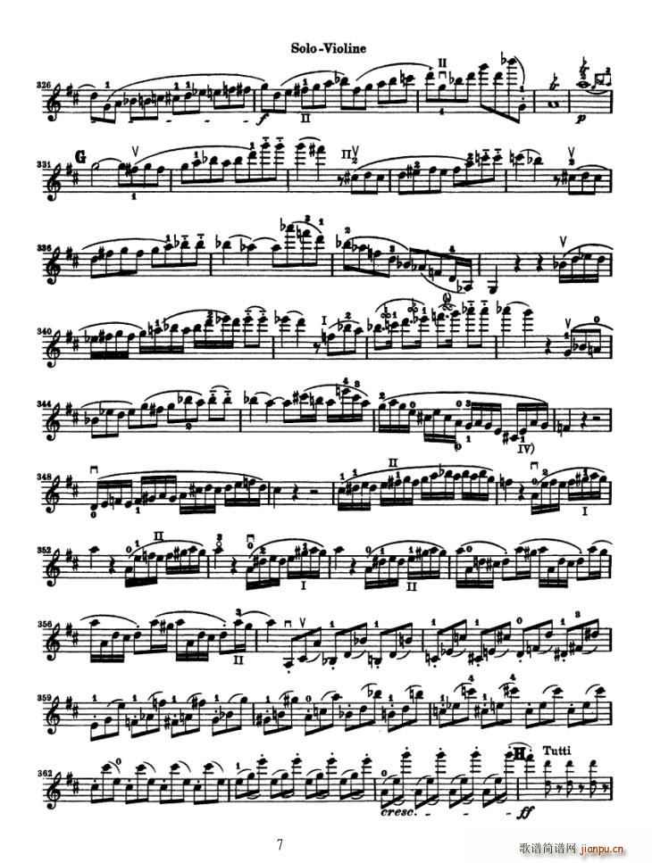 Konzert fur Violine（贝多芬小提琴协奏曲）7