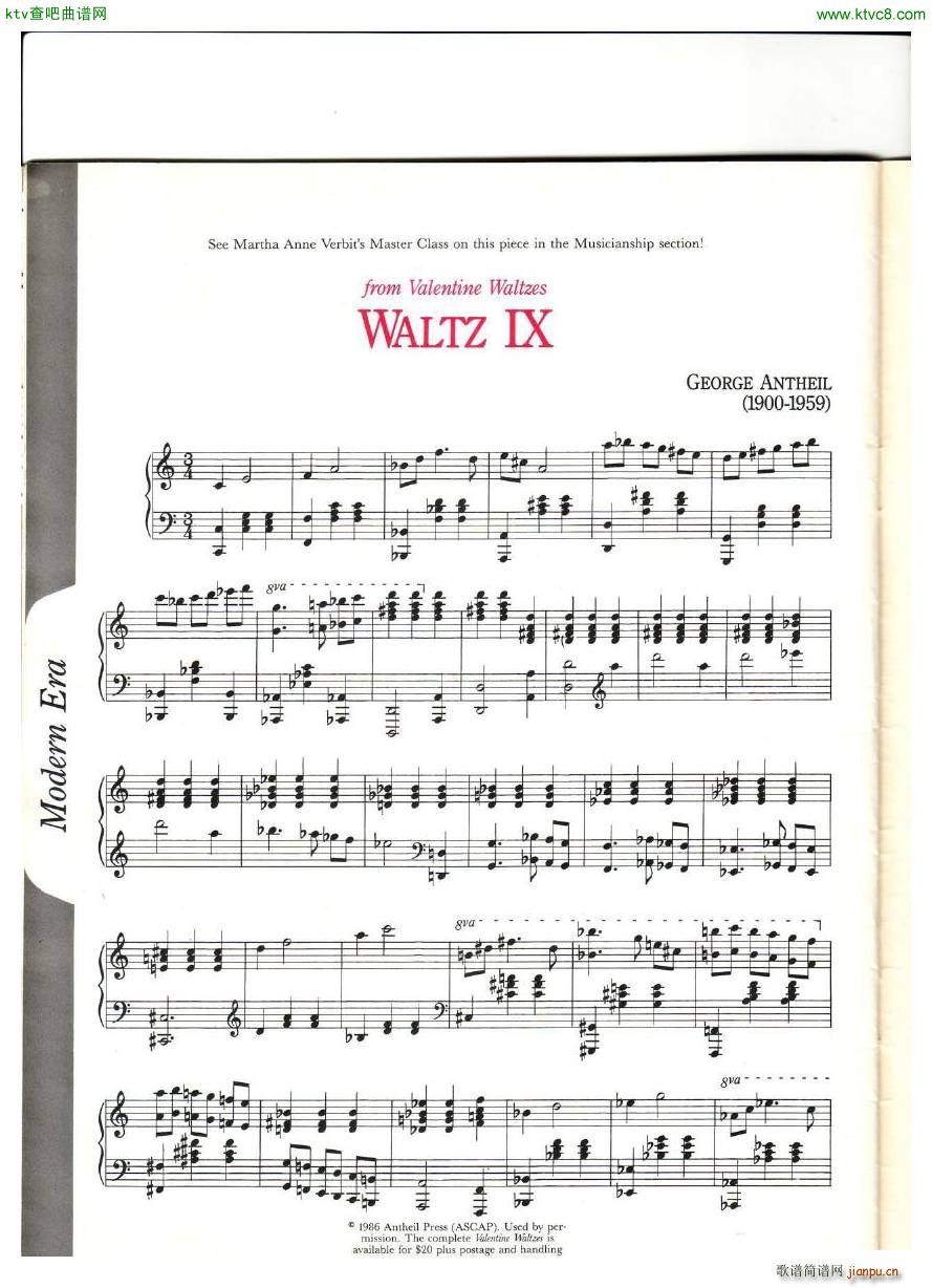 Antheil Waltz IX1