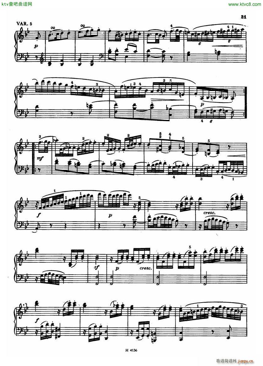 Czech piano variations from 18th century19