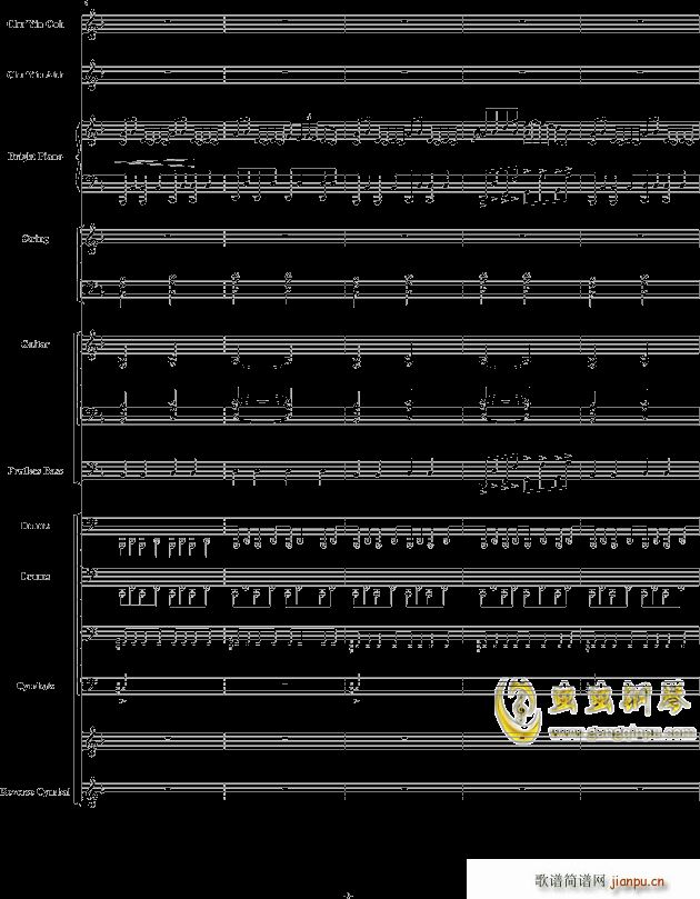 】初音ミク】千本�@ - 震撼总谱 -_初音未来2