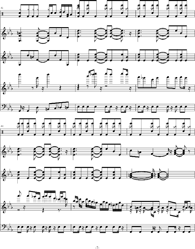老奠的史上最疯狂曲 上集-钢琴谱(钢琴曲)-郭新宇7