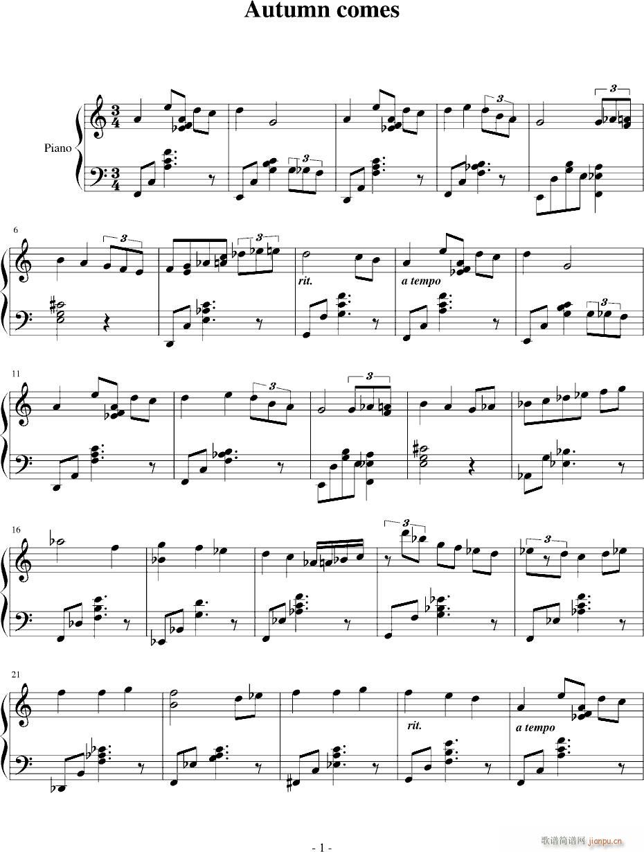 Autumn comes(jazz waltz)_Maple.1