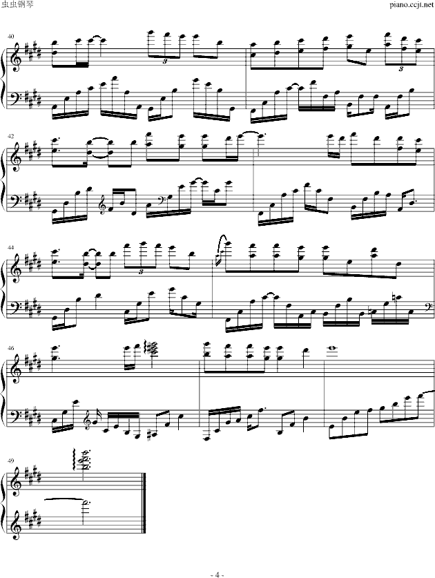Piano Solo-钢琴谱(钢琴曲)-Yiruma4